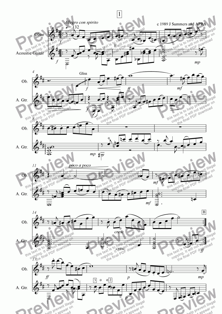 page one of Ancona Suite I