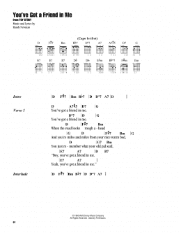 page one of You've Got A Friend In Me (from Toy Story) (Guitar Chords/Lyrics)