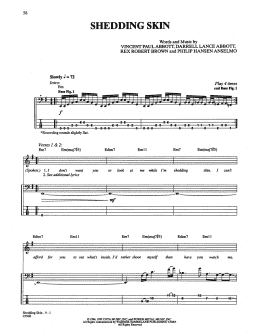 page one of Shedding Skin (Bass Guitar Tab)
