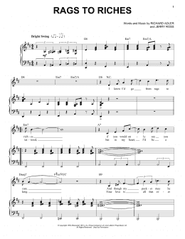 page one of Rags To Riches (Piano & Vocal)