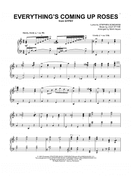 page one of Everything's Coming Up Roses (from Gypsy) (arr. Mark Hayes) (Piano Solo)
