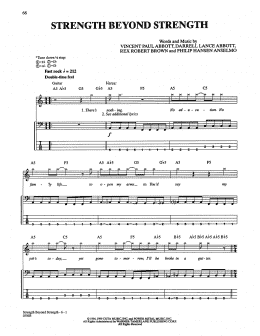 page one of Strength Beyond Strength (Bass Guitar Tab)