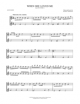 page one of When She Loved Me (from Toy Story 2) (Alto Sax Duet)