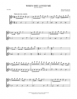 page one of When She Loved Me (from Toy Story 2) (Flute Duet)