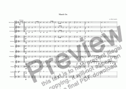 page one of march on Reel Prelude Score - Full Score