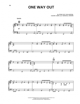 page one of One Way Out (Piano, Vocal & Guitar Chords (Right-Hand Melody))