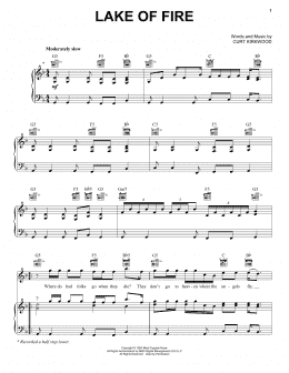 page one of Lake Of Fire (Piano, Vocal & Guitar Chords (Right-Hand Melody))