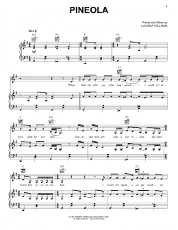 page one of Pineola (Piano, Vocal & Guitar Chords (Right-Hand Melody))