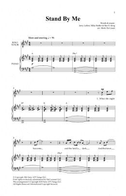 page one of Stand By Me (Royal Wedding Version) (arr. Mark De-Lisser) (SATB Choir)
