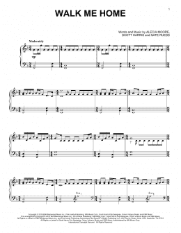 page one of Walk Me Home (Piano Solo)