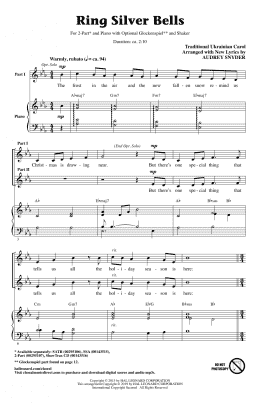 page one of Ring Silver Bells (arr. Audrey Snyder) (2-Part Choir)