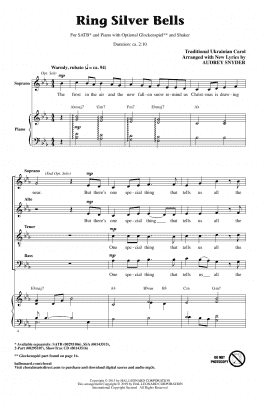 page one of Ring Silver Bells (arr. Audrey Snyder) (SATB Choir)