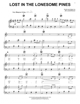 page one of Lost In The Lonesome Pines (Piano, Vocal & Guitar Chords (Right-Hand Melody))