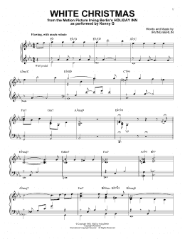 page one of White Christmas (Piano Solo)