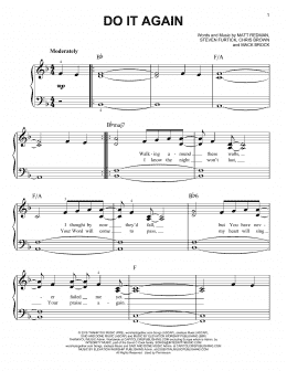 page one of Do It Again (Easy Piano)