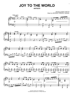page one of Joy To The World (Piano Solo)