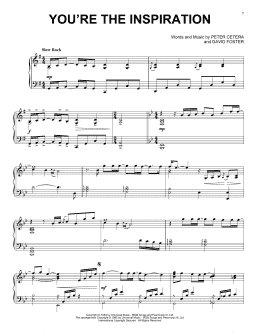 page one of You're The Inspiration (Piano Solo)