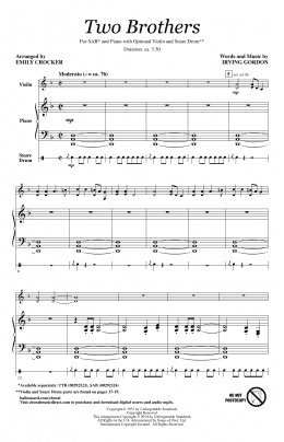 page one of Two Brothers (arr. Emily Crocker) (SAB Choir)