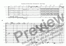 page one of Symphony for Brass Band - Movement 3 - Three Songs