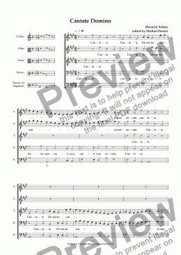 page one of Cantate Domino SWV 81
