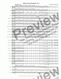 page one of Symphony No. 1 - Scherzo