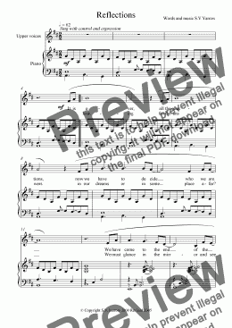 Reflections - Download Sheet Music PDF file