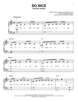 page one of So Nice (Summer Samba) (Very Easy Piano)