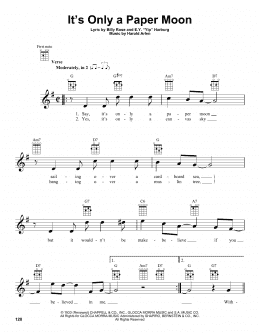 page one of It's Only A Paper Moon (Ukulele)
