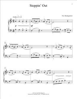 page one of Steppin' Out (Educational Piano)