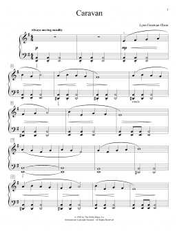 page one of Caravan (Educational Piano)