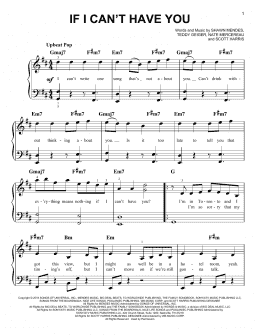 page one of If I Can't Have You (Very Easy Piano)