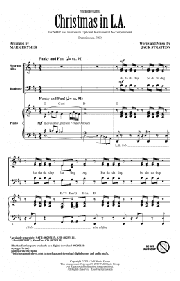 page one of Christmas In L.A. (arr. Mark Brymer) (SAB Choir)