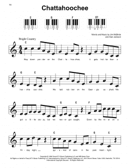 page one of Chattahoochee (Super Easy Piano)