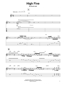 page one of High Five (Guitar Tab (Single Guitar))