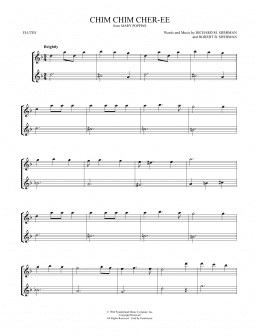 page one of Chim Chim Cher-ee (from Mary Poppins) (arr. Mark Phillips) (Flute Duet)