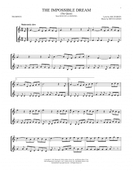 page one of The Impossible Dream (The Quest) (Trumpet Duet)