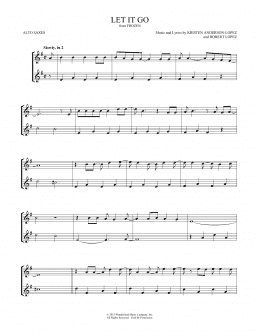 page one of Let It Go (from Frozen) (Alto Sax Duet)