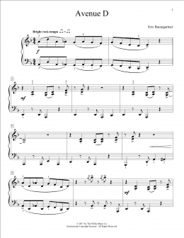 page one of Avenue D (Educational Piano)