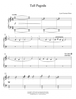 page one of Tall Pagoda (Educational Piano)