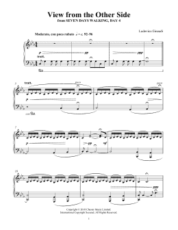 page one of View from the Other Side (from Seven Days Walking: Day 4) (Piano Solo)