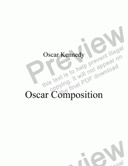 page one of Oscar Composition