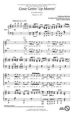 page one of Great Gettin' Up Mornin' (arr. Rollo Dilworth) (SATB Choir)