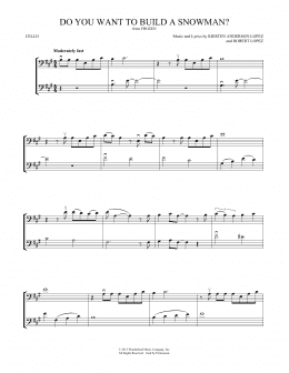 page one of Do You Want To Build A Snowman? (from Frozen) (Cello Duet)