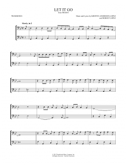 page one of Let It Go (from Frozen) (arr. Mark Phillips) (Trombone Duet)