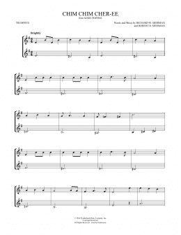 page one of Chim Chim Cher-ee (from Mary Poppins) (arr. Mark Phillips) (Trumpet Duet)