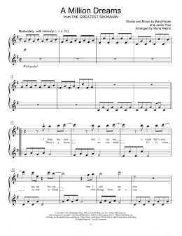 page one of A Million Dreams (from The Greatest Showman) (arr. Mona Rejino) (Educational Piano)