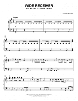 page one of Wide Receiver (Easy Piano)