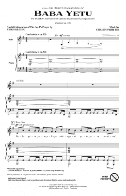 page one of Baba Yetu (from Civilization IV) (SSATBB Choir)