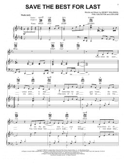 page one of Save The Best For Last (Vocal Pro + Piano/Guitar)