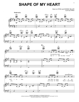 page one of Shape Of My Heart (Vocal Pro + Piano/Guitar)